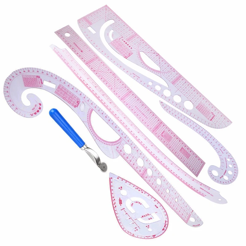 7 шт многофункциональные кривые чертеж линейки прямой швейной одежды дизайн для