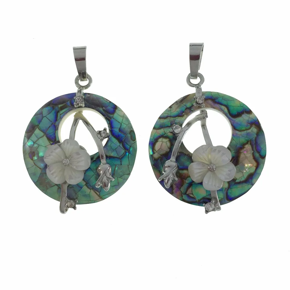 Винтажные этнические подвески из натурального жемчуга абалона ретро Подвески с