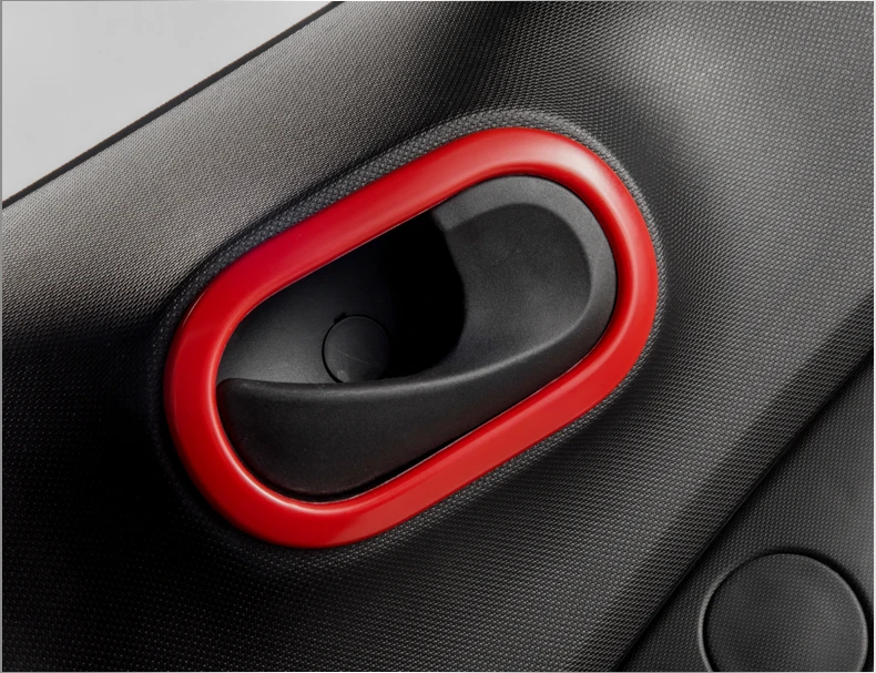 2шт ABS Внутренняя дверь чаша крышка для Mercedes Smart Fortwo ForFour 453 дверные ручки автомобильные наклейки аксессуары для декорирования машины