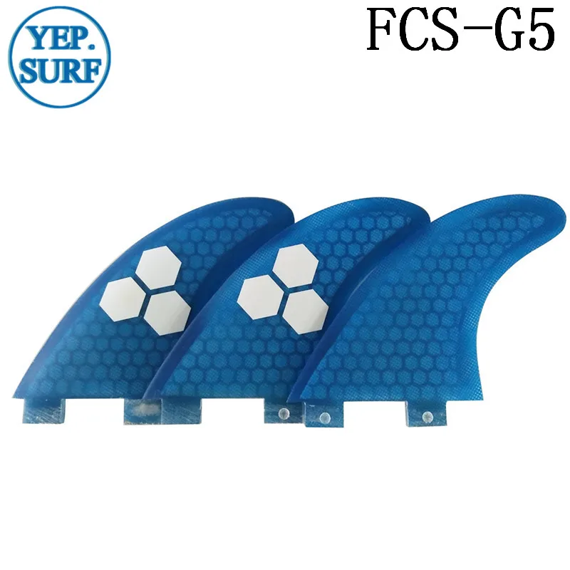 Плавник для серфинга FCS G5 Fin сотовый плавник доски синий цвет Серфинг квилhas thruster