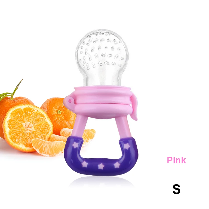 Nipple Pink S Новинка, силиконовая детская соска, держатель для соски, соска для малышей, Детская соска, кормушка для фруктов, еда, Ниблер, пустышка для кормления ребенка - Цвет: Nipple Pink S