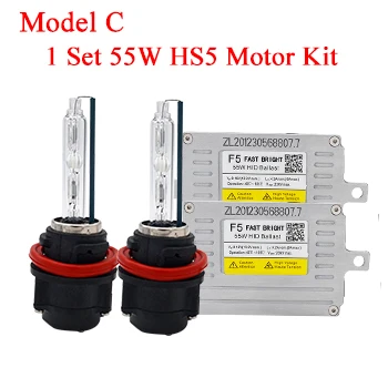 1 Set 55W HS5 Kit SKYJOYCE AC 55W Быстрый Яркий F5 DLT HID балласт комплект HS5 Биксенон HID лампы 4300K 5000K 6000K PCX125 PCX 125 HS5 двигатель комплект фар - Испускаемый цвет: 1 Set 55W HS5 Kit