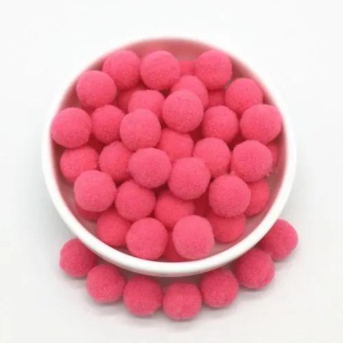 06 Watermelon red Помпон 15 мм меховой плюшевый шар для рукоделия ручной работы мягкие помпоны Свадебный домашний декор одежды для шитья на ткани аксессуары 20 г 144 шт - Цвет: 06 Watermelon red