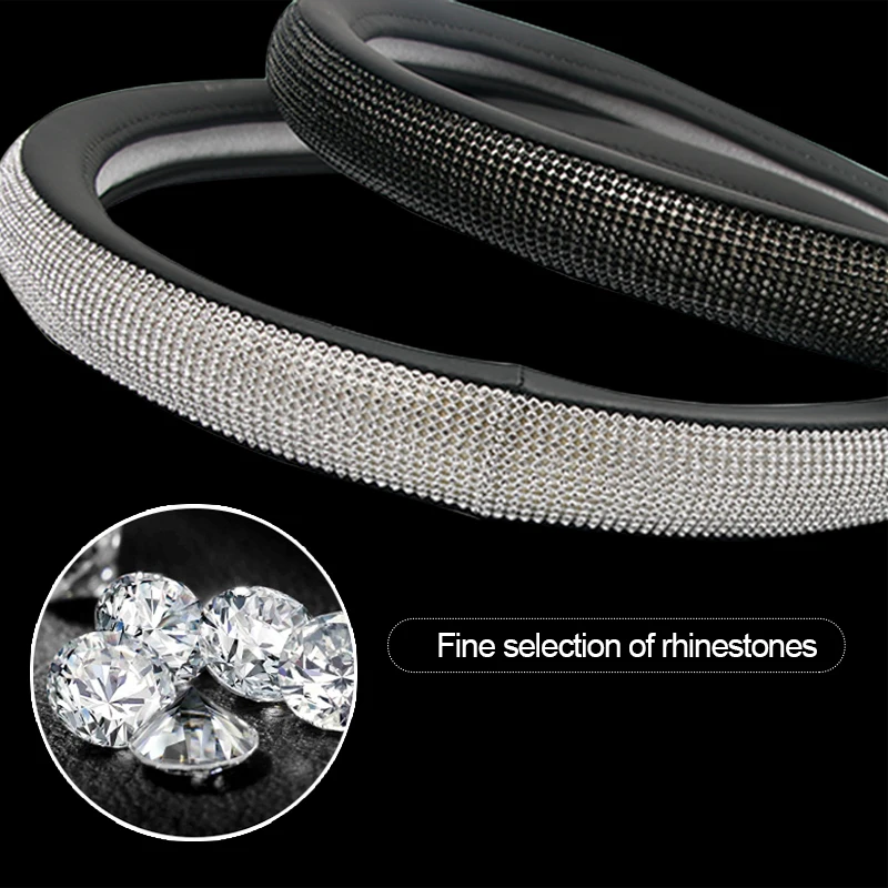 Стразы автомобильные кожаные чехлы на руль автомобильный чехол прозрачный