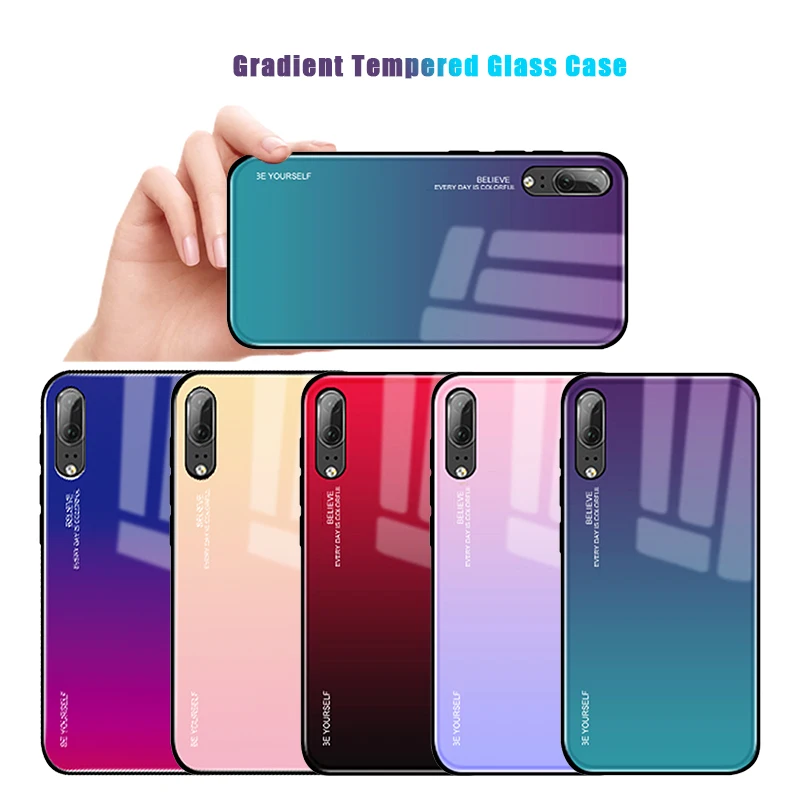 Чехол из закаленного стекла для Huawei P20 Lite Pro Mate 20 10 Nova 3i 2i 3E P Smart Plus|Бамперы| |