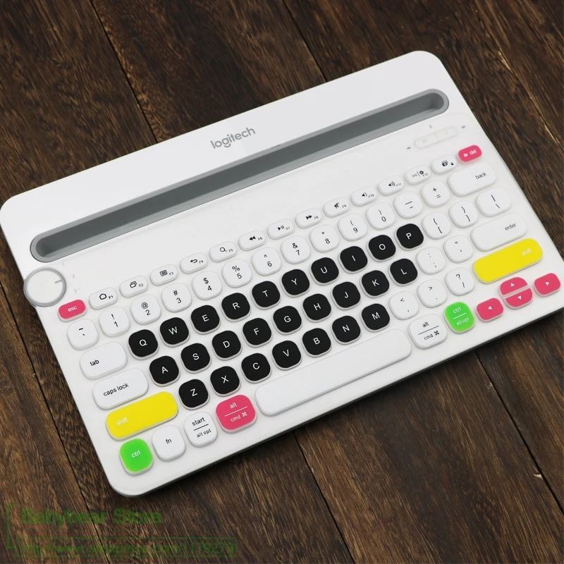 Для logitech K480 Bluetooth многофункциональная клавиатура силиконовая Пылезащитная Беспроводная настольная клавиатура защитная пленка Пылезащитная пленка - Цвет: candyblack