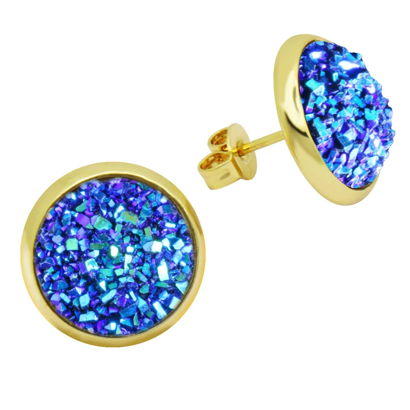 2 пары/Лот Новое поступление 10 цветов s 12 мм кристалл кластер серьги гвоздики для