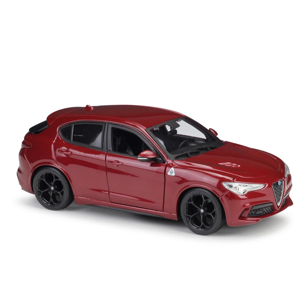 Bburago 1:24 Alfa Romeo Stelvio литая модель спортивный гоночный внедорожник автомобиль игрушка Красный в коробке