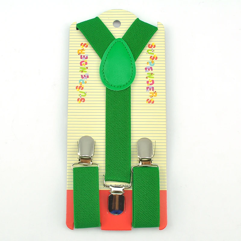 Комплект детских эластичных подтяжек Y-образные подтяжки с бантом принтом