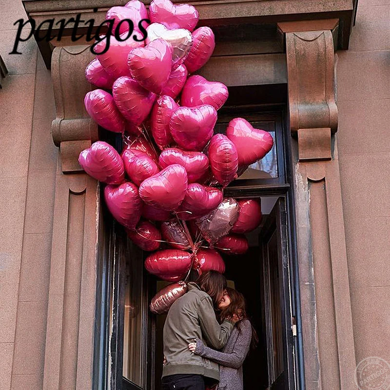 50 шт. 10 дюймов воздушный шар из фольги в форме звезды сердца детский для дня