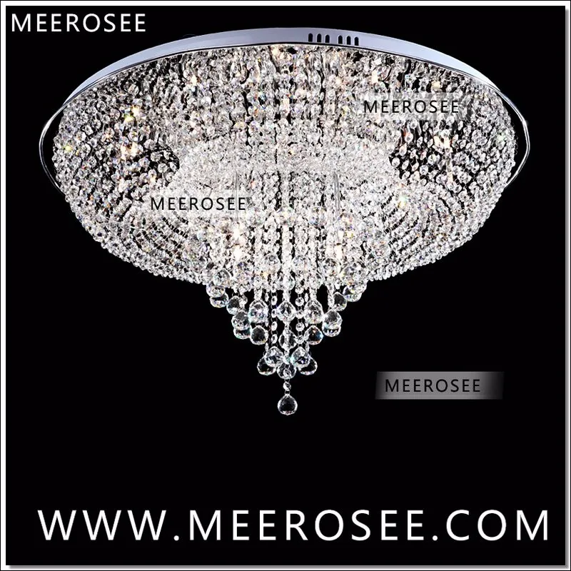 Современные Круглые Хрустальные потолочные светильники светильник Lustre de cristal