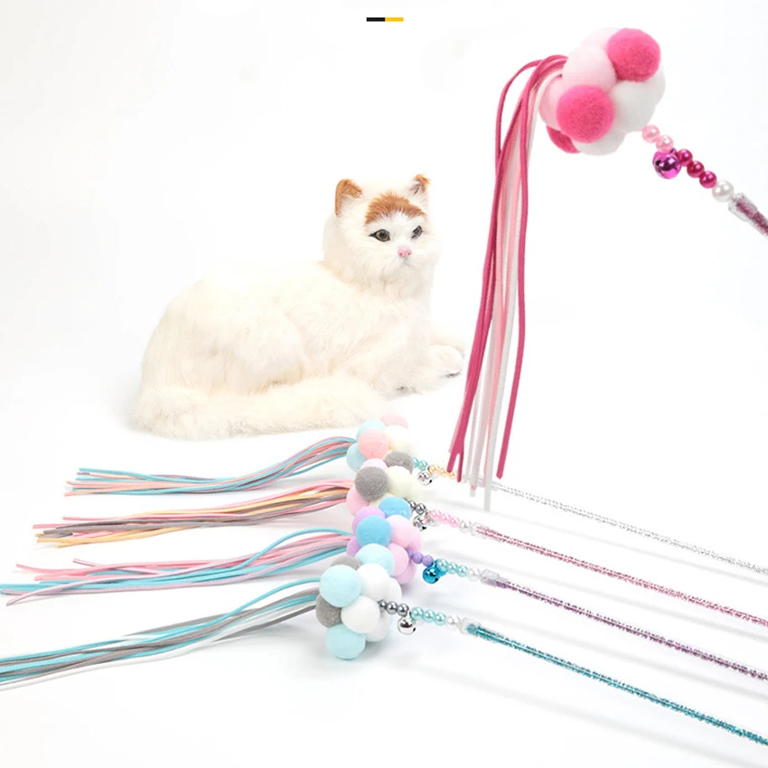 Игрушка-палочка для кошек Интерактивная игрушка дрессировки котят ПВХ трубка +