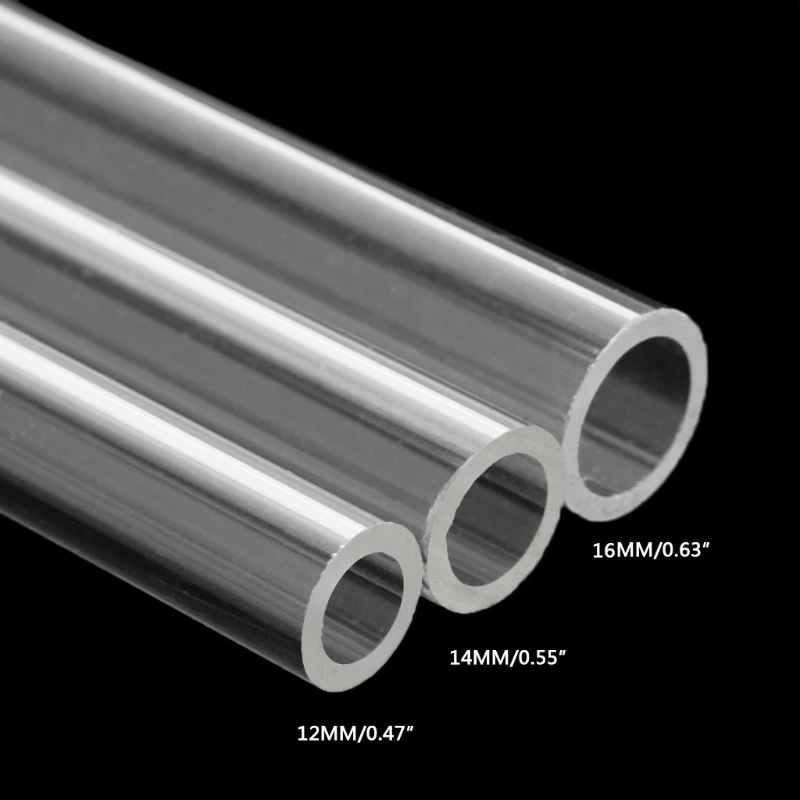 

OD 12mm 14mm 16mm PETG Water Cooling Rigid Hard Tube for PC Water Cooling System 50cm