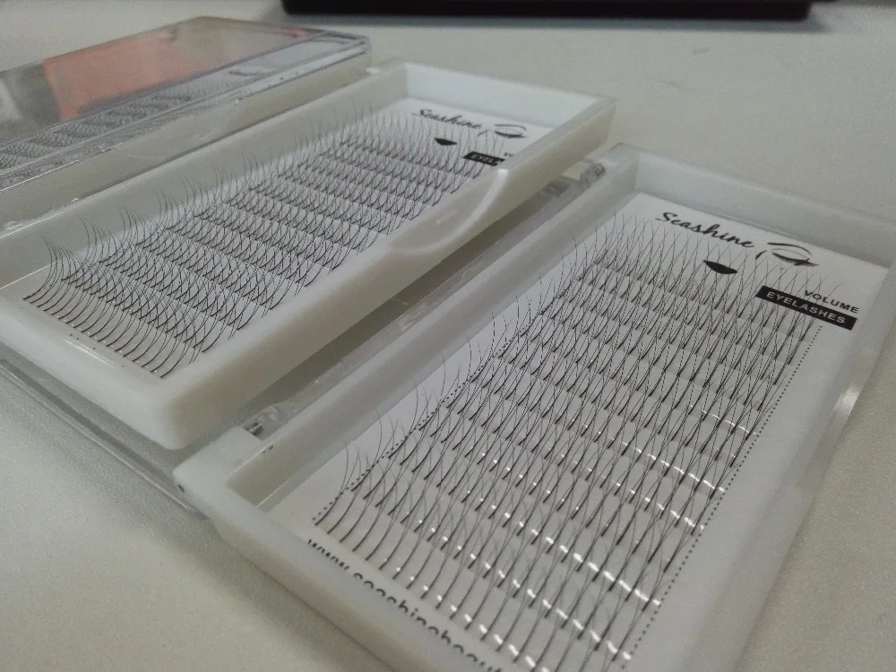 

C D curl Volume Mink Lashes 0.10 2D Eyelash Extensiones Individual Eye Lashes Premade Fans eyelashes handmade