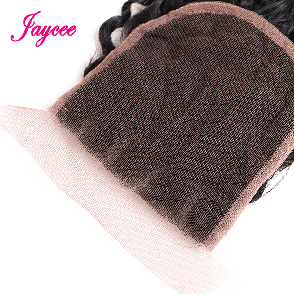 Jaycee малазийские вьющиеся волосы с закрытием Remy человеческие волосы плетение 3 пучка с закрытием Связки малайзийских волос с закрытием