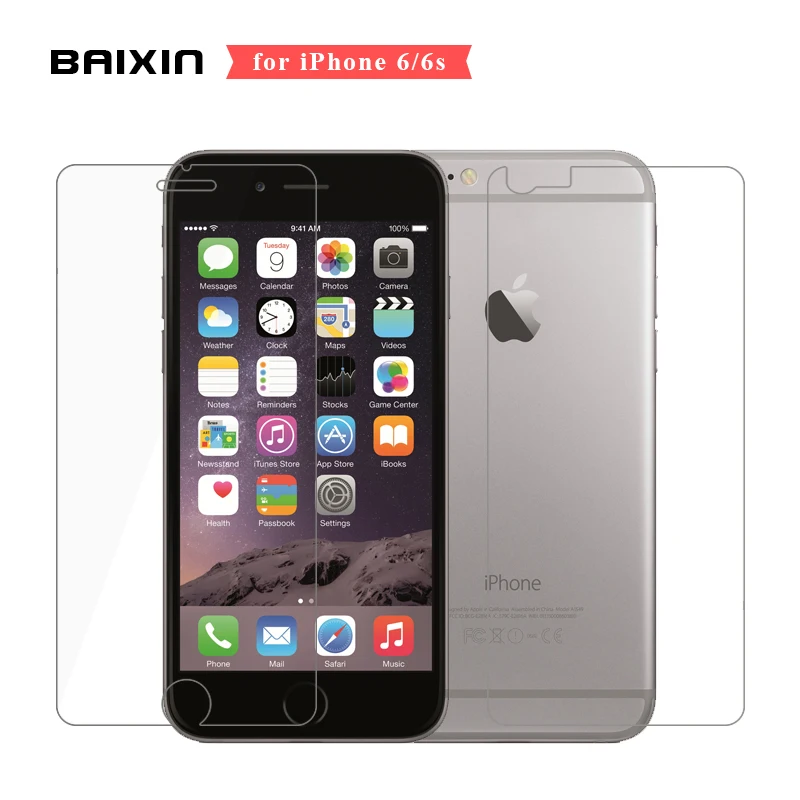 Для iphone 6 6s Закаленное стекло пленка Передняя+ Задняя 9H 2.5D Премиум протектор экрана для iphone 6 s iphone 6 защитное стекло крышка
