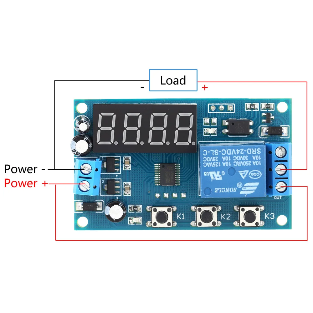 Многофункциональное реле времени задержки 12 В/24 В time delay relay управления