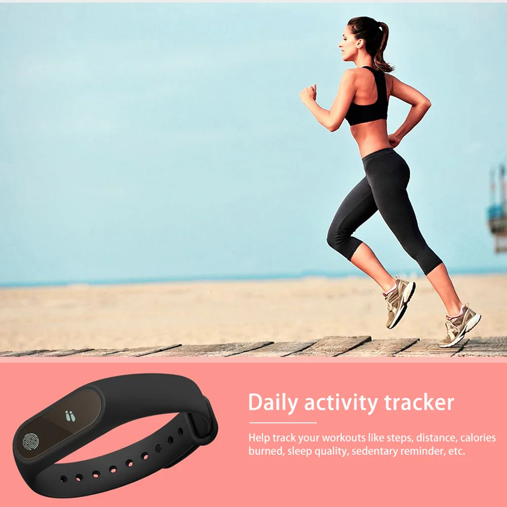 FORNORM M2 умный Bluetooth браслет Mi Band 2 фитнес-трекер монитор сердечного ритма IP67