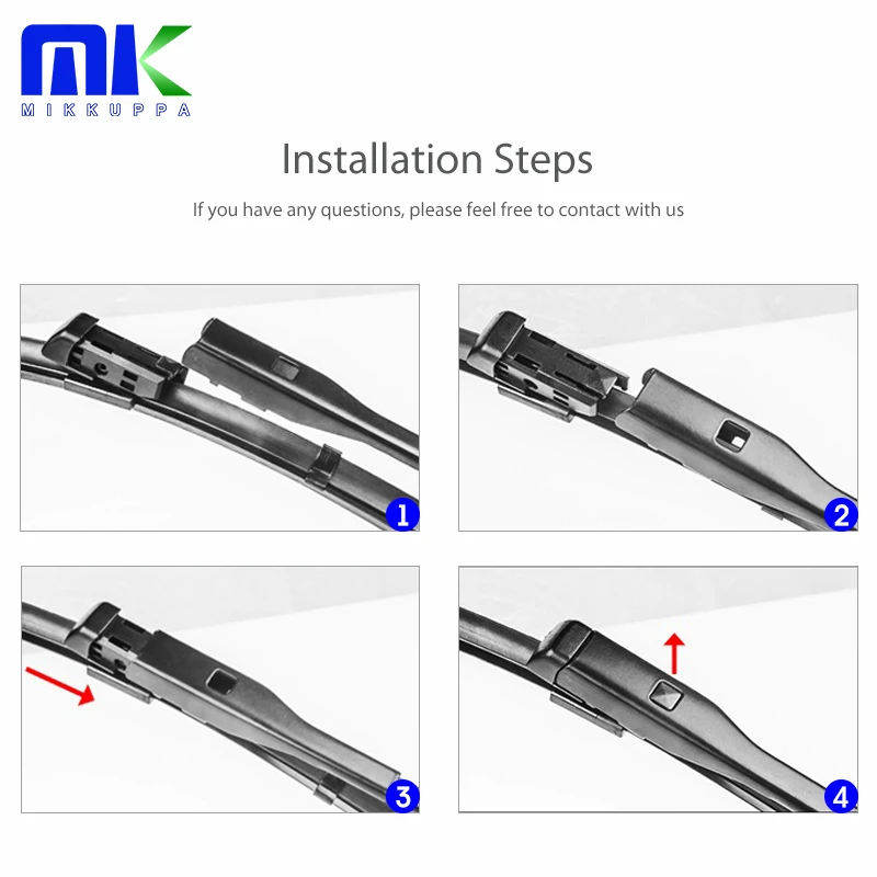Mikkuppa Front And Rear Wiper Blades For Audi A4 Avant B9 2015 2016 2017 2018 Natural Rubber Windshield Auto Car Accessories | Автомобили