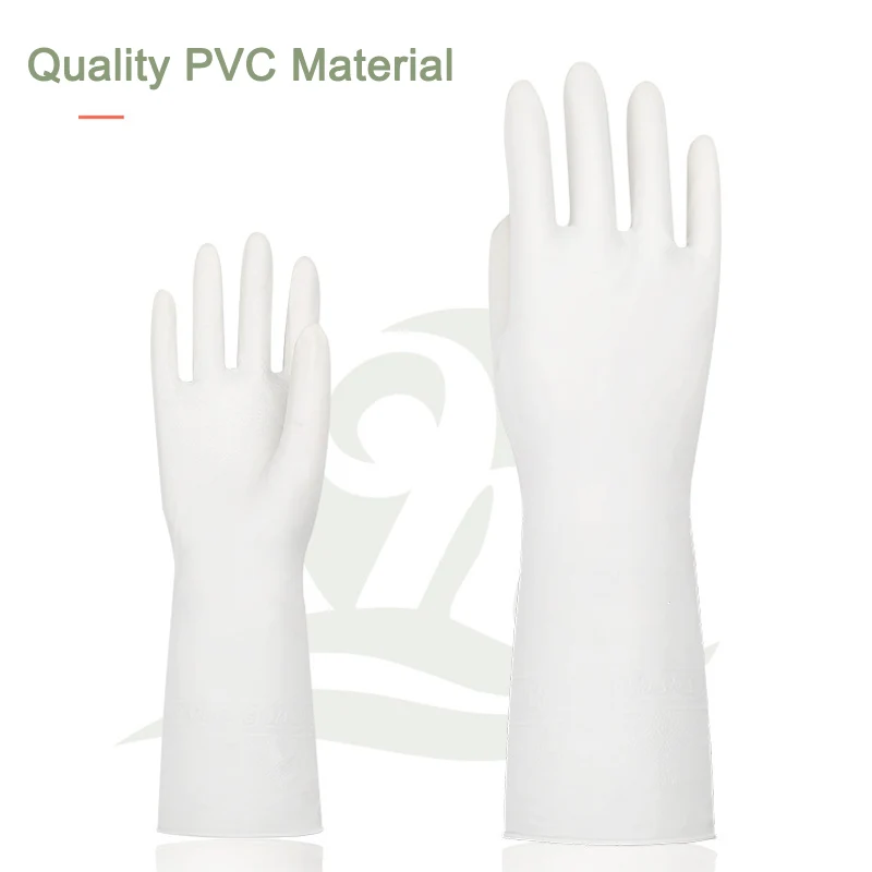 Резиновые чистящие перчатки кухонные для мытья посуды водостойкие с длинным