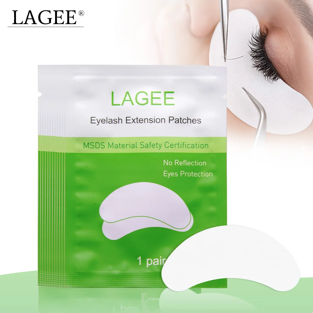 Накладки под глаза LAGEE 5 пар без ворса для наращивания ресниц высококачественные