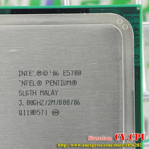 Двухъядерный процессор Intel Pentium E5700 cpu (3 0 ГГц/2 м/800 ГГц) Socket 775 Бесплатная