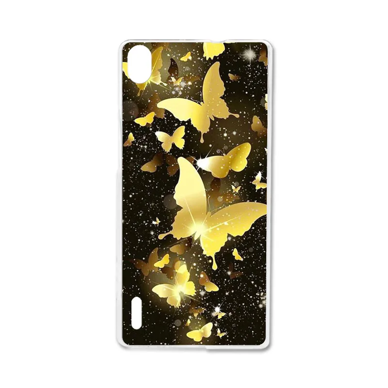 Q050 Ojeleye DIY узорный силиконовый чехол для huawei Ascend P7 Чехол Мягкий ТПУ чехол на телефон с изображениями героев мультфильмов для huawei P7 Чехлы противоударный чехол - Цвет: Q050
