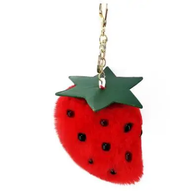 

Брелок в виде фруктов и искусственного кроличьего меха, 10 шт./лот