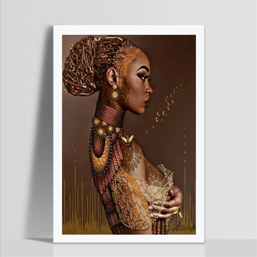Африканская женщина Алмазная вышивка распродажа Рукоделие 5D DIY картина мозаика