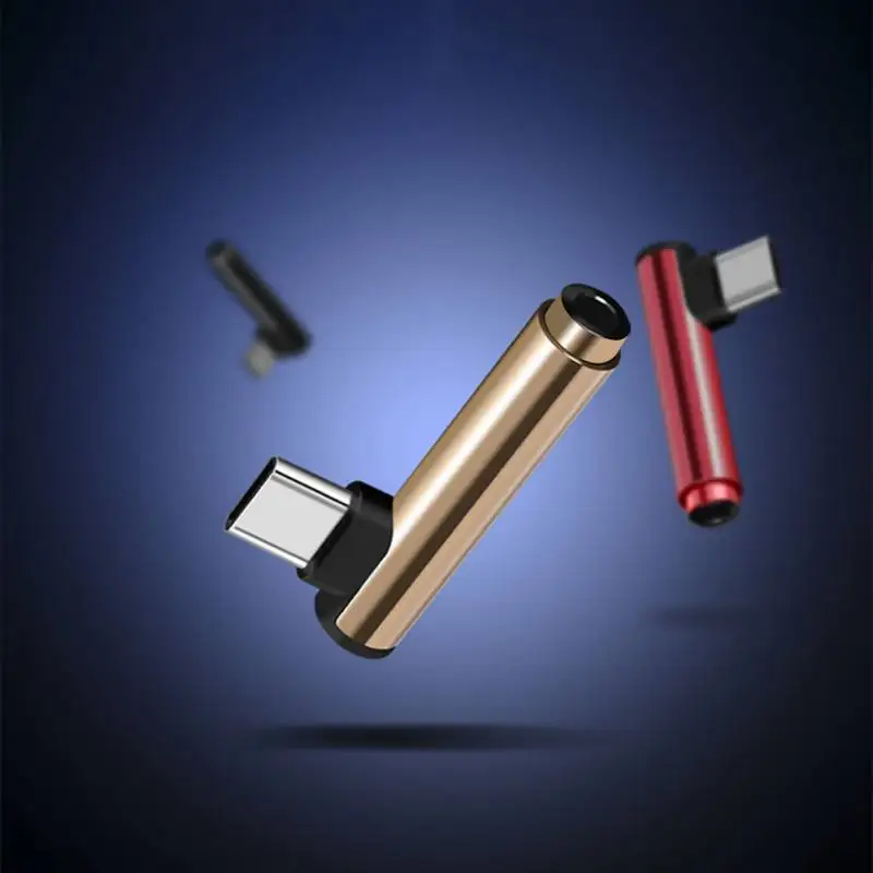 Универсальный аудиоадаптер Typec на 3 5 мм переходник для наушников Type-C AUX аудио