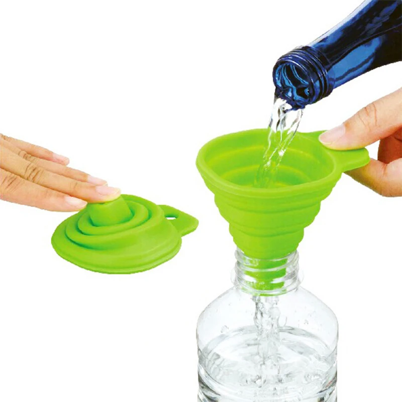 Новинка 2019 г. практичный складной силиконовый гель воронка Хоппер домашние