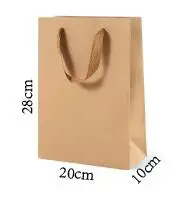 20x28x10cm 1000 шт/лот) индивидуальный подарок логотип на бумажном пакете - Цвет: 20x28x10cm