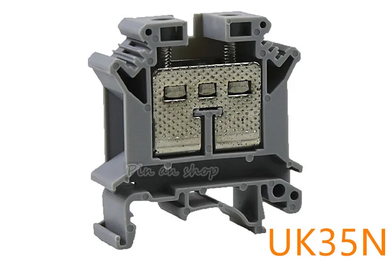 

2pcs/lot UK-35N Din Rail Uneiversal Terminal Blocks Screw Type FREE SHIPPING
