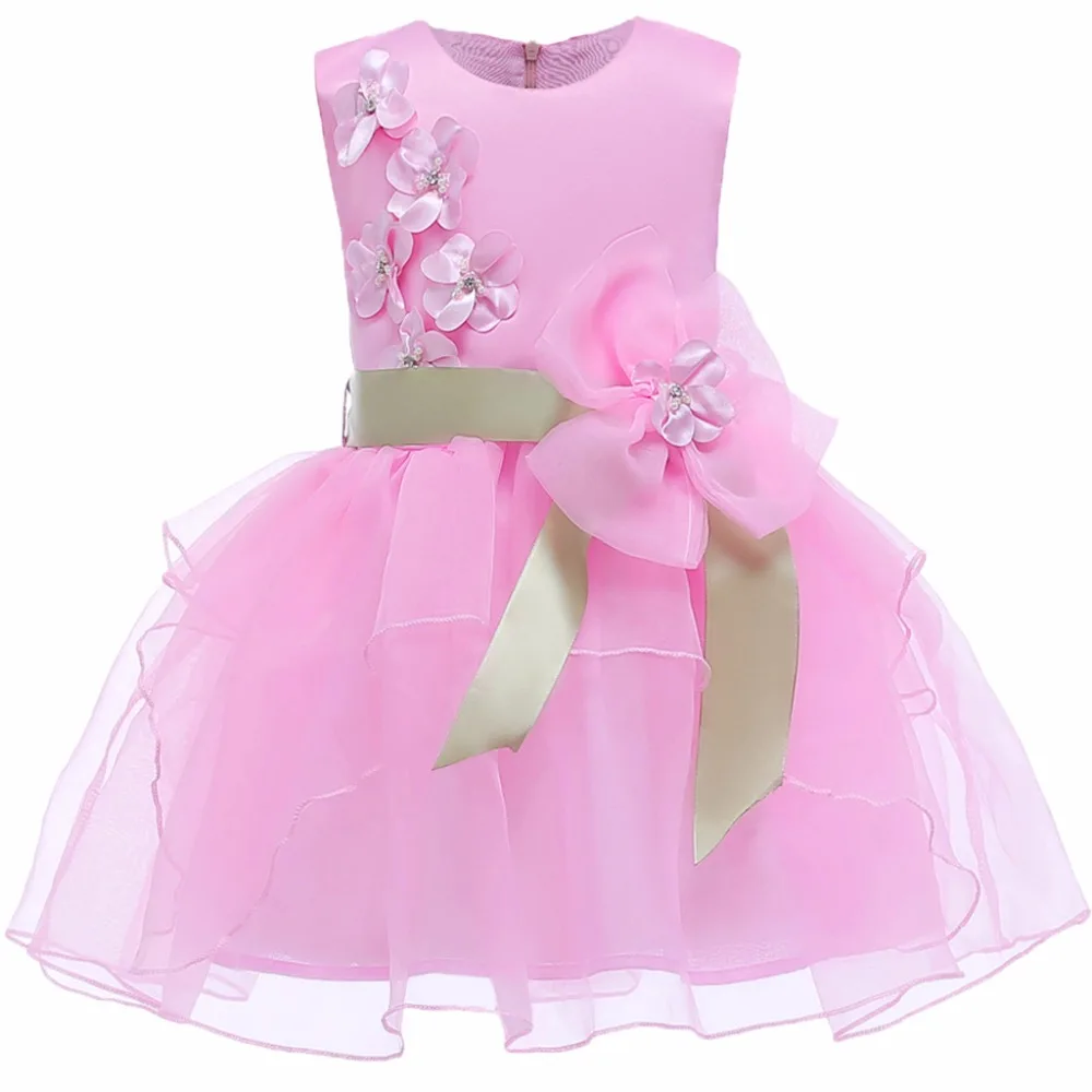 4 6 8 10 Years Princess Girls Wedding Flower Party Dress Children Kids Pageant Formal Bow Prom Baby Girl Birthday Dresses | Детская