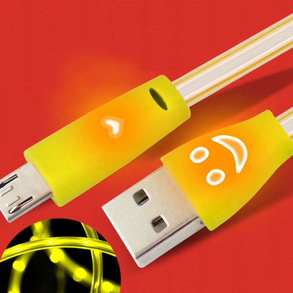 Кабель со светодиодной подсветкой V8 Кристалл Micro USB кабель для передачи данных