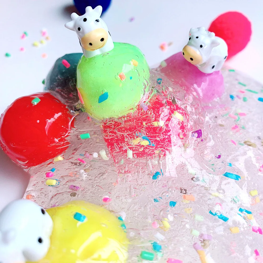 200 шт. 8 мм Пластилин пушистый слизь/плюшевая ткань ремесло DIY мягкие помпоны мяч пушистый Рождественский детский сад Декор поставки игрушки