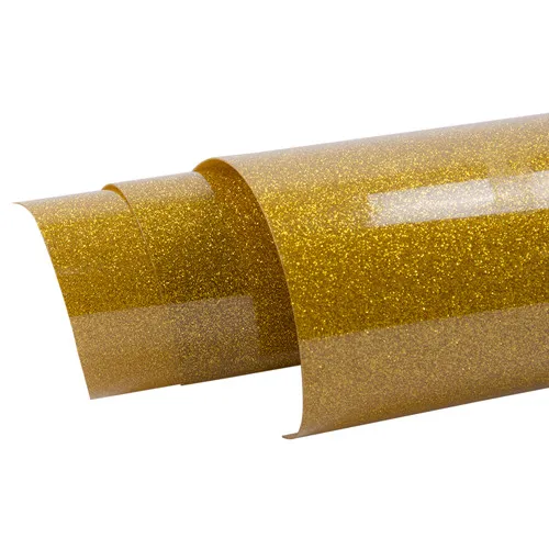 Gold SUNICE много разноцветные блёстки теплопередача виниловая пленка Железный на футболках HTV diy дизайнерский Декор пленка 50 см x 20 см бумажный лист резка - Название цвета: Gold