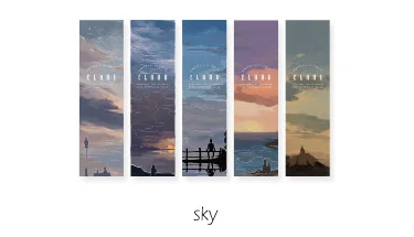 sky 30 шт./упак. Kawaii облако десерт туман небо Закладка для книги Бумага закладки страничная Закладка школьные канцелярские принадлежности Papeleria sl1881 - Цвет: sky
