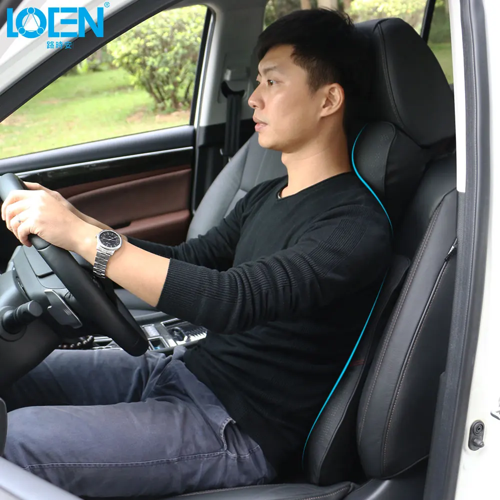 LOEN кожа авто автокресло подушка для шеи подголовник пены памяти подушки