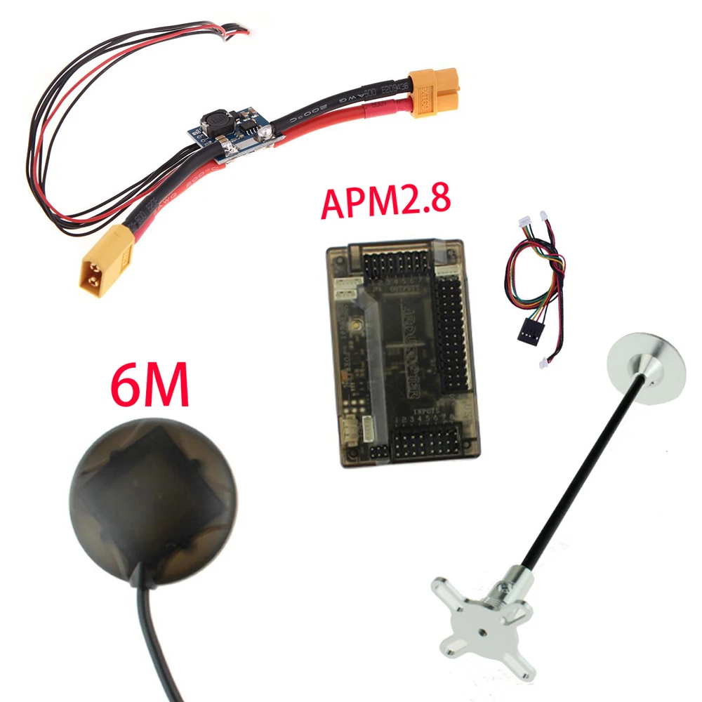 APM 2 8 Контроллер полета ArduPilot Мега внутренний компас 6 м GPS RC самолет часть|apm 2.8|apm