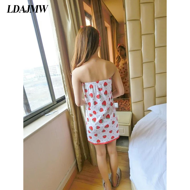 LDAJMW 2 шт./компл. хлопковое банное полотенце для взрослых модная женская одежда сна