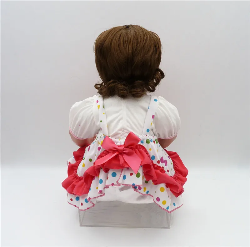 

22" New arrival Handmade Silicone vinyl bebe Lifelike toddler Baby Bonecas girl kid doll bebe alive reborn menina de silicone