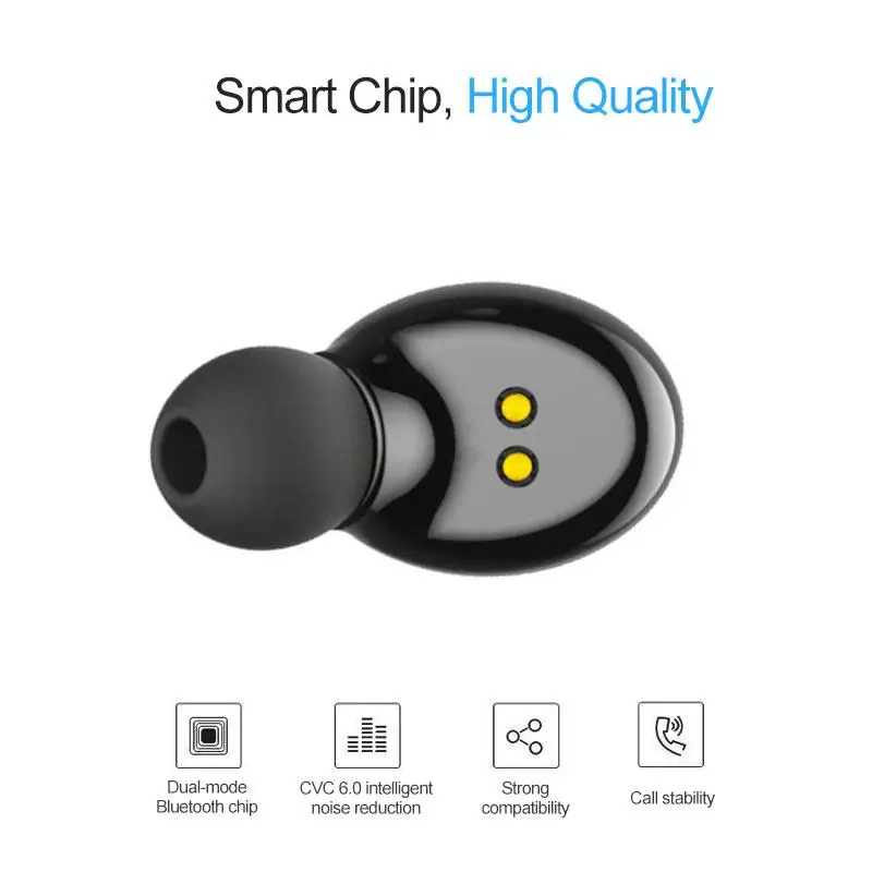 Hobbyлейн стерео Беспроводная гарнитура Спорт Bluetooth 5,0 наушники с микрофоном HIFI звук вкладыши громкой связи для iPhone huawei Xiaomi d25