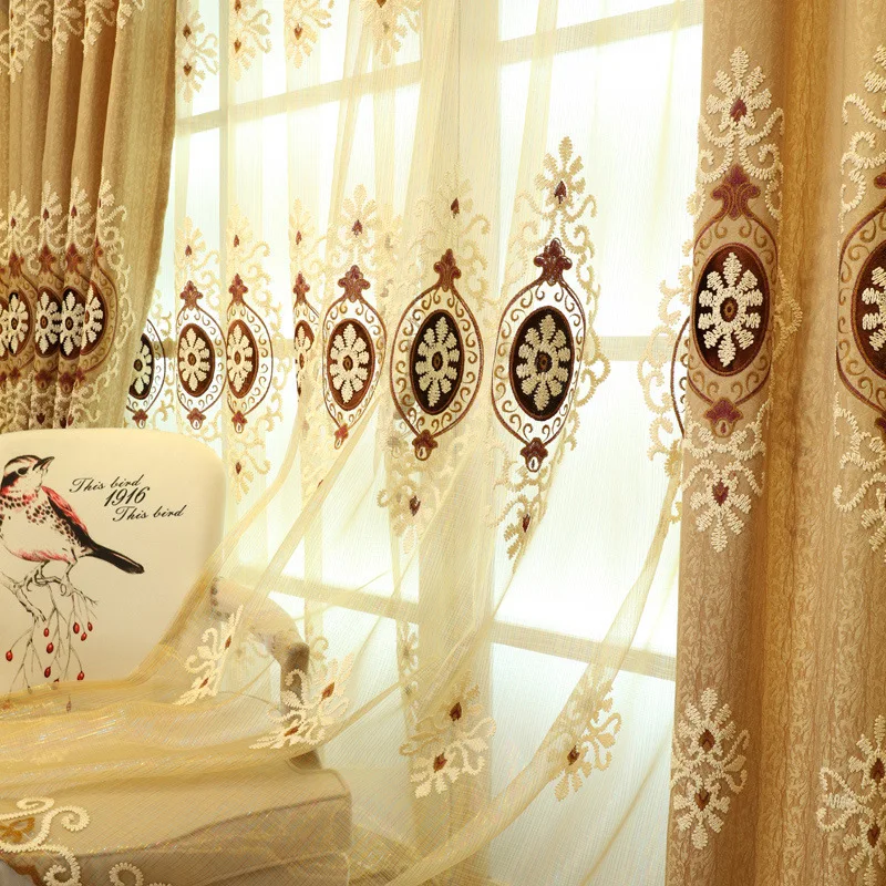 Роскошные европейские занавески для гостиной современные новые французские