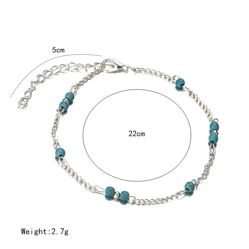 Unique Nice Beads Silver Chain Anklet souvenir Ankle Bracelet Foot Jewelry Fast New Hot Selling jn0434 | Украшения и аксессуары