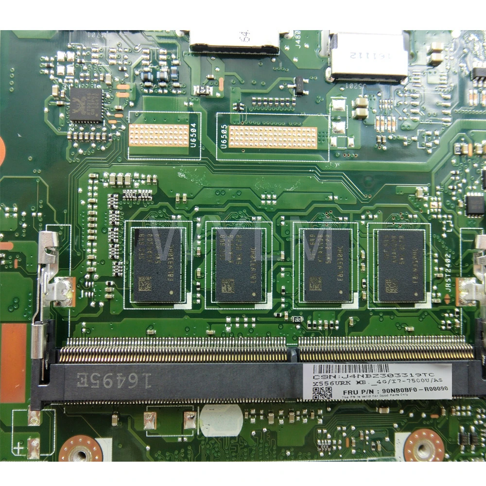 X556URK MB. _ 4G/I7-7500U/AS V2G 90NB0BF0-R00090 Материнская плата Asus X556UV X556U X556UR ноутбука 100%