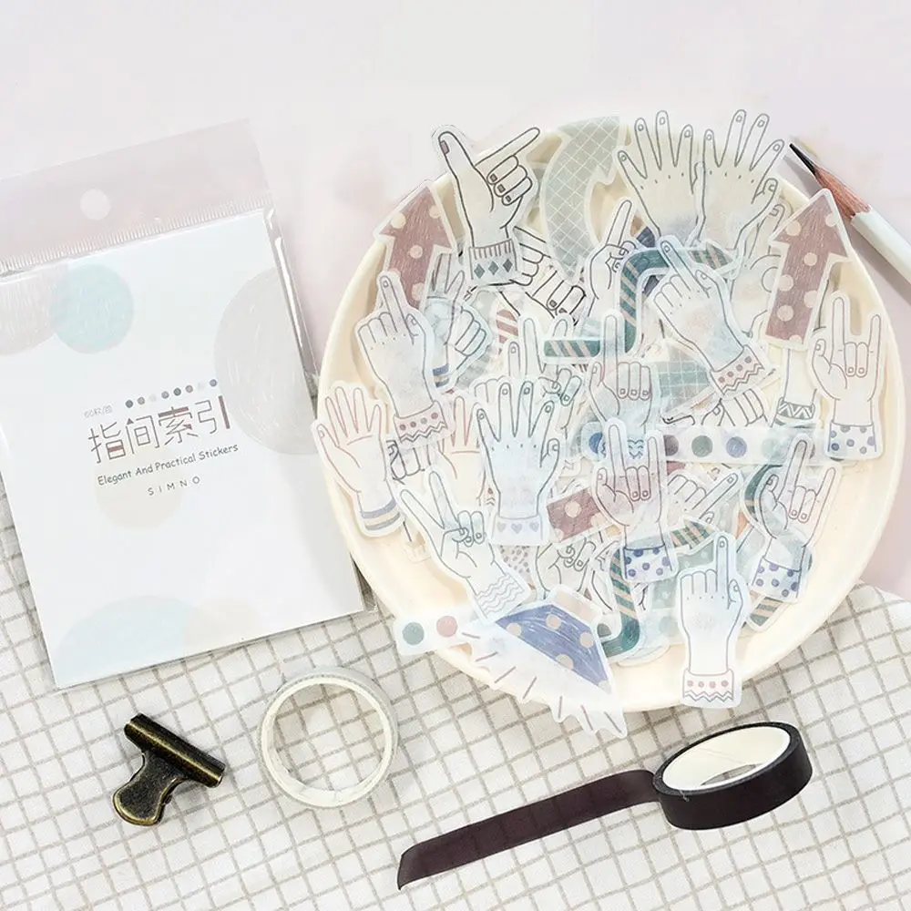 60 шт./упак. зимние серии прозрачных наклеек детские подарки сделай сам