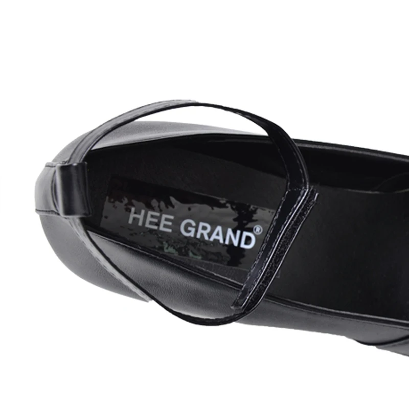 HEE GRAND/туфли лодочки на Высоком толстом квадратном каблуке и платформе с пряжкой