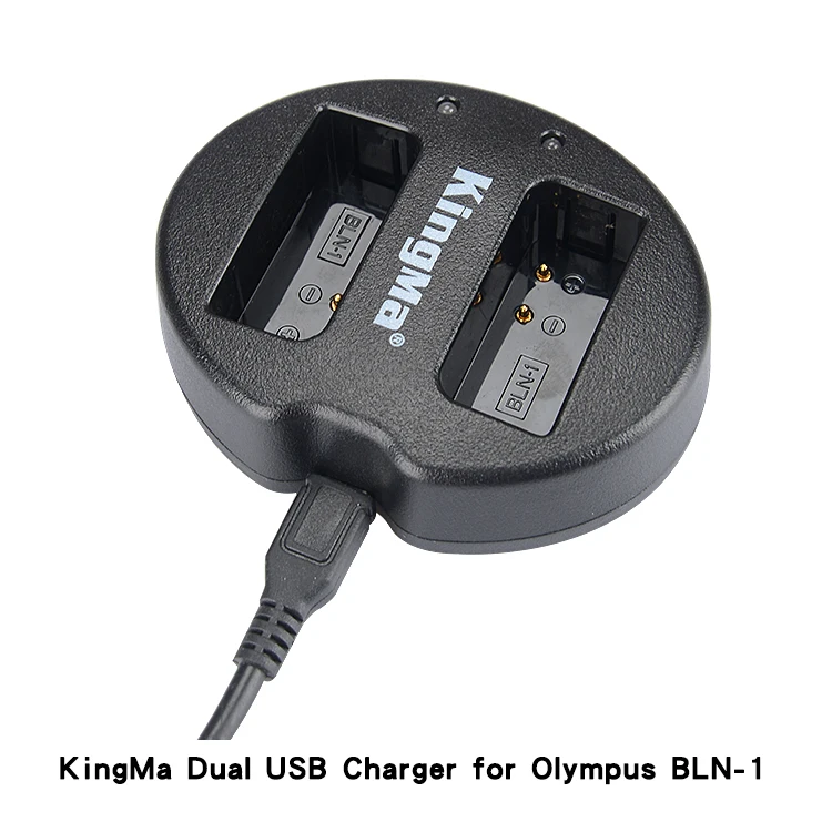 KingMa портативный BLN-1 BLN1 микро USB двойное зарядное устройство для Olympus OM-D E-M1 E-M5 Mark II PEN-F E-P5 EM1 EM5 PENF EP5