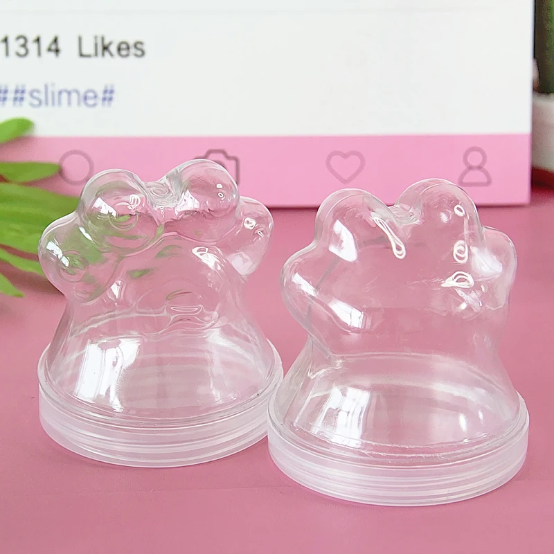 Happy monkey 10/20 шт/партия 200 мл Slime Box пластиковый Slime контейнер прозрачная коробка из полипропилена для хранения пушистое облако прозрачная слизь